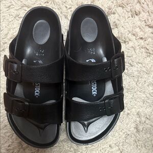 Birkenstock Classic Black Buckle Sandals for kids